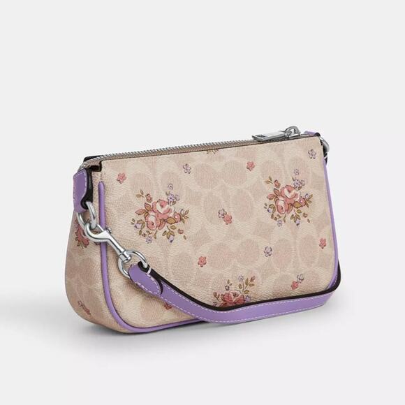 ❤️ Coach Nolita 19 In Signature Canvas With Floral Print - Picture 3 of 13
